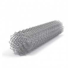 Сетка рабица ГОСТ (загнутые концы) 10х1.5 м, д=2.5 мм яч. 35х35 мм - 33ий Меридиан