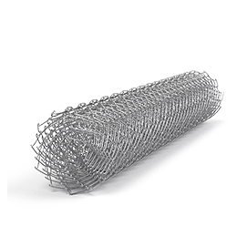  Сетка рабица оцинкованная ГОСТ (загнутые концы) 10х1.5 м, д=1.5 мм, яч. 50х50 мм - 33ий Меридиан